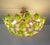 Green Floral Sputnik Flush Mount Chandelier 1980s Glass Flowers For Sale - Image 10 of 12