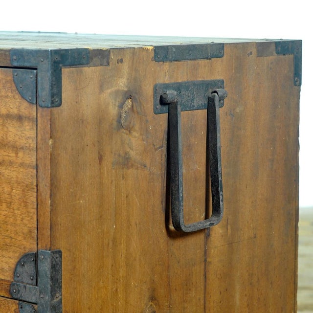 Japanese Tansu Chest of Drawers, 1890s For Sale - Image 11 of 17