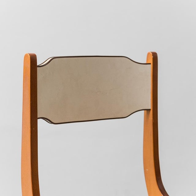Set of Wooden and Fabric Chairs, 1960s For Sale - Image 6 of 11