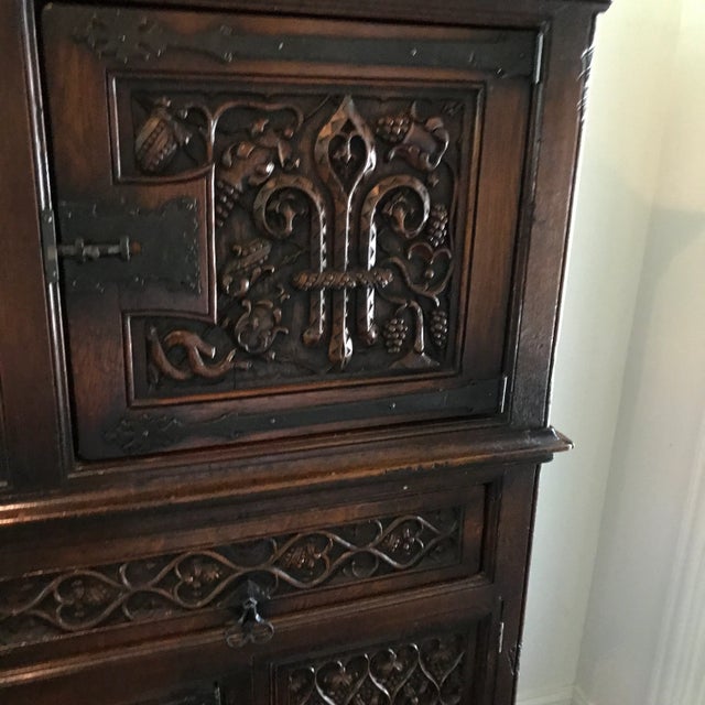 The china cupboard is entirely mortise and tendon construction, in original condition The drawers all slide easily in and...