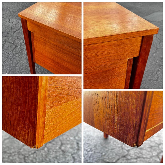 Mid Century Danish Modern Teak Writing Desk | by Domino Møbler For Sale - Image 14 of 18