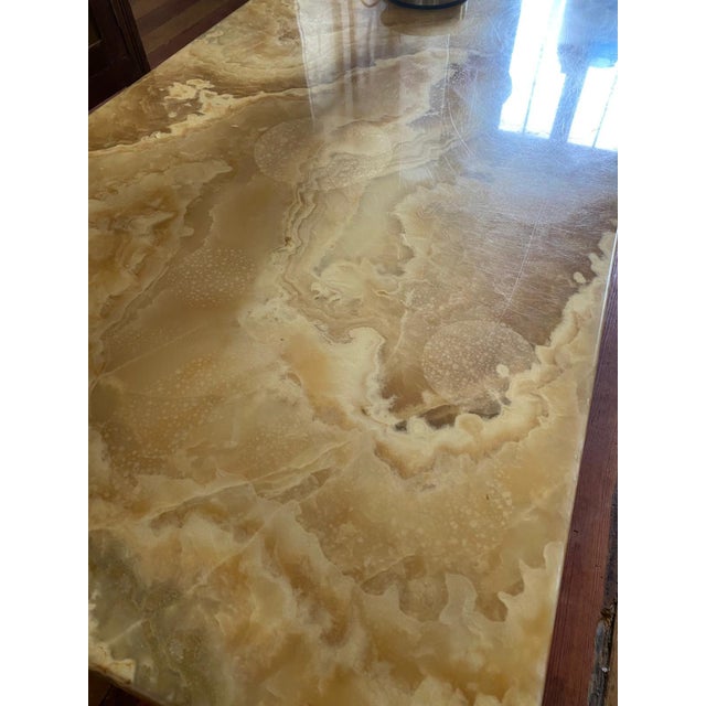 Gemstone Solid Onyx Coffee Table with Built-in Lighting, Italy, 1970s For Sale - Image 7 of 11
