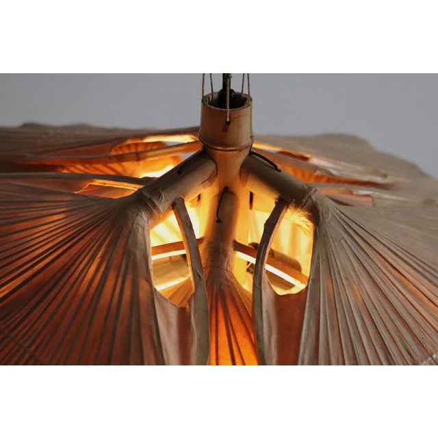 Uchiwa Series Hana I Ceiling Light by Ingo Maurer for Design M, Germany, 1970s For Sale - Image 15 of 18