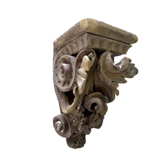 French Provincial Antique French Baroque Architectural Corbel For Sale - Image 3 of 5