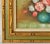 Green Vintage Mid Century Signed Floral OIl Painting Solid Wood Green & Gold Frame For Sale - Image 8 of 12