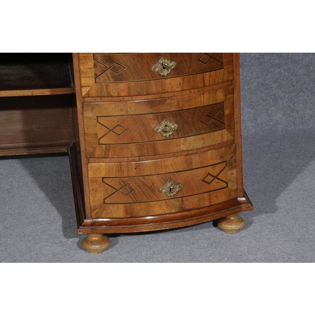 Baroque Desk 18 Century with Intarsia and Insert Work, 1750 For Sale - Image 11 of 18