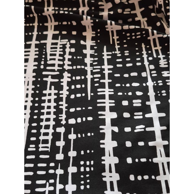 Italian Designer Black and White Heavyweight Jersey-3 Yards For Sale