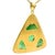 1950s 1950s Signed Larry 14k Gold Carved Jade Mid-Century Modern Pendant For Sale - Image 5 of 8