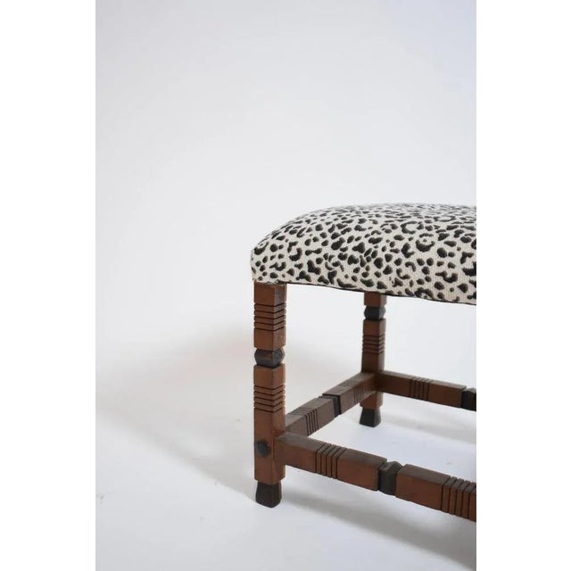 Arts & Crafts Wooden Stool, 1920s For Sale - Image 4 of 5