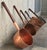 Copper Collection of Five Antique Spanish Handmade and Forged Copper Cook Pans For Sale - Image 8 of 13