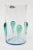 Mid-Century Modern MId Century Modern Blenko Glass Vase or Vessel With Glass Teardrops Turquoise Sea Green 1960's For Sale - Image 3 of 9