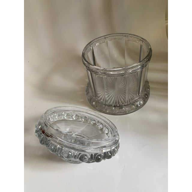 Antique Imperial Cube Cut Glass Tobacco Humidor Jar Chairish