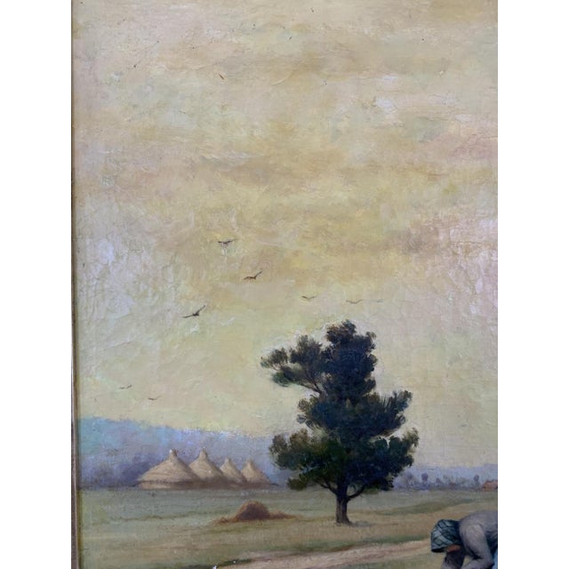 Yellow Paul Emile Felix Raissiguier, Landscape, Late 19th Century, Oil on Canvas For Sale - Image 8 of 13