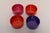 Plastic Set of Four Vintage Purple, Orange and Pink Melamine "Max" Bowls by Massimo Vignelli for Heller For Sale - Image 7 of 14