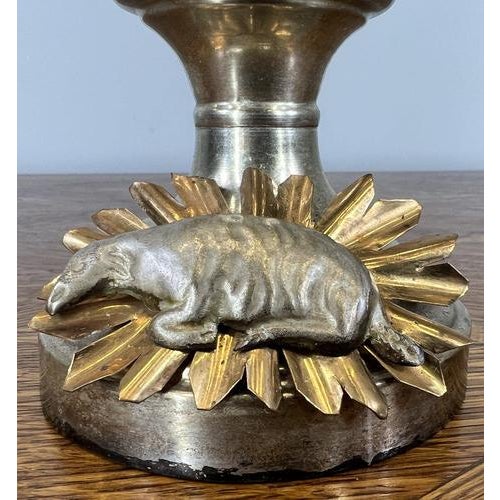 Metal Vintage French Style Religious Cross For Sale - Image 7 of 13