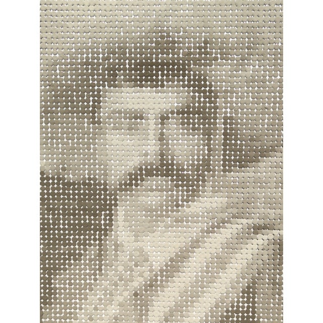 Brown Francisco Vital "Viva Zapata" Contemporary Black & Tan Mexican Revolutionary Pixelated Portrait, 2025 For Sale - Image 8 of 10
