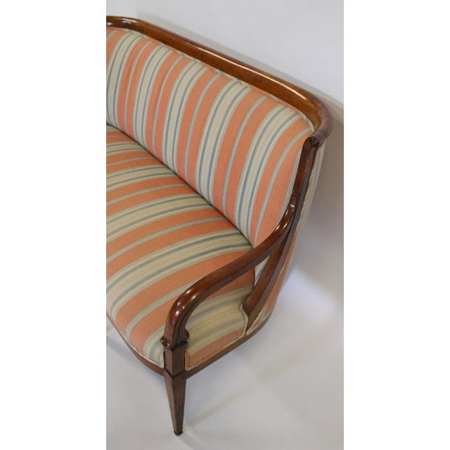 Swedish Neoclassical Biedermeier-Style Mahogany Settee, Circa 1830 For Sale In Houston - Image 6 of 6