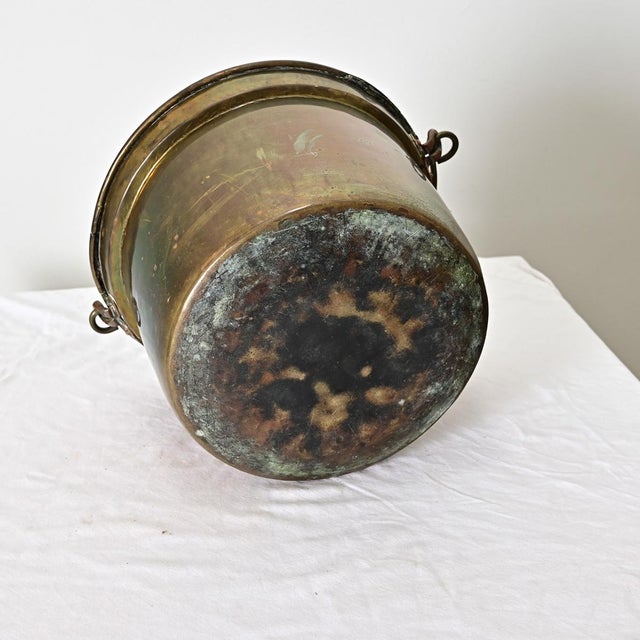 19th Century French 19th Century Brass Cooking Pot For Sale - Image 5 of 7