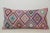 Colorful Ikat Lumbar Pillow Cover For Sale In Raleigh - Image 6 of 6