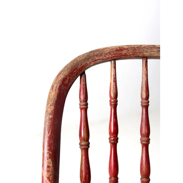Wood Antique Windsor Chair For Sale - Image 7 of 10