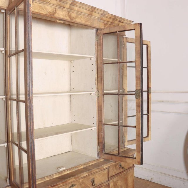 English Bookcase in Bleached Walnut For Sale - Image 11 of 12