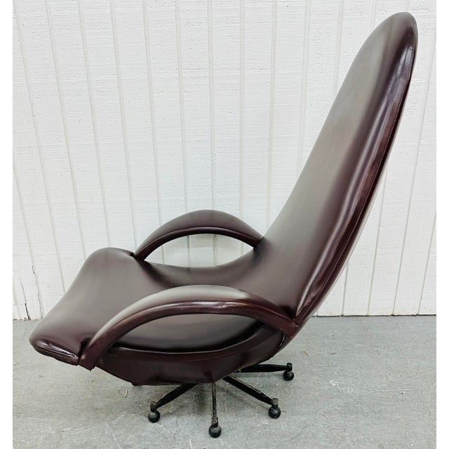 MidCentury Modern Italian Plum Lounge Chair Chairish