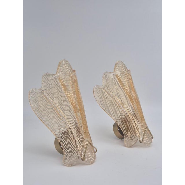 Swedish Modern Sculptural Wall Sconces in Glass attributed to Carl Fagerlund for Lyfa / Orrefors, 1950s, Set of 2 For Sale - Image 9 of 11