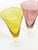 Glass Colored Glass Champagne Coupes, France, 1970, Set of 6 For Sale - Image 7 of 13