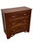 French Provincial 1970s French Provincial Style Three-Drawer Chest With Carved Leaf Motifs and Dovetail Joinery For Sale - Image 3 of 9