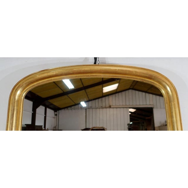 Vintage Louis-Philippe Golden Mirror with Gold Leaf For Sale - Image 4 of 16