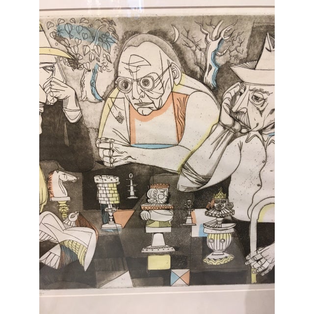 Vintage Mid-Century Signed and Numbered Color Serigraph by Irving Amen For Sale - Image 6 of 12