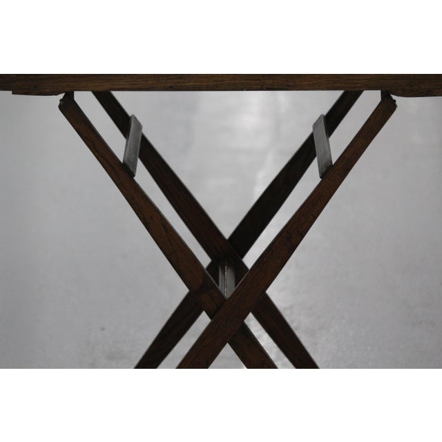 Wood Wooden Folding Side Tables, 1920s, Set of 2 For Sale - Image 7 of 18