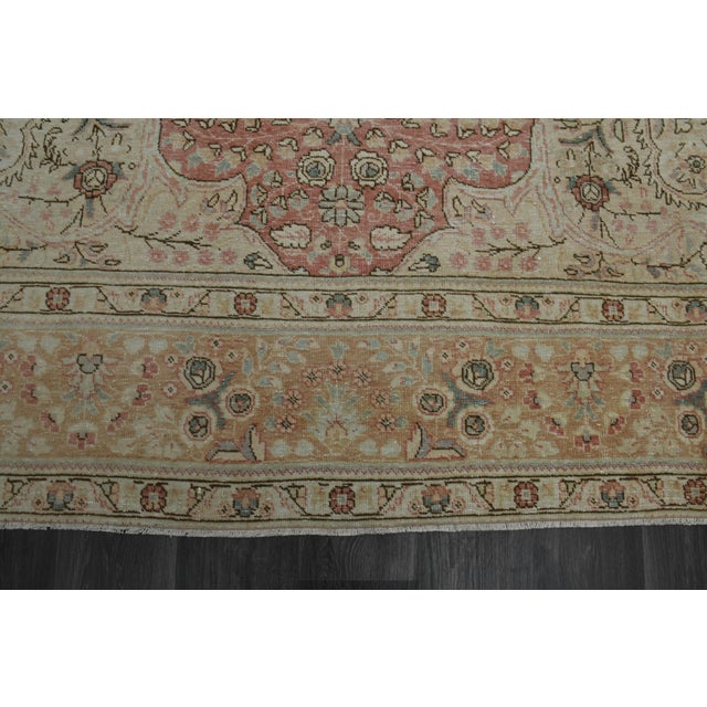 Textile 1970s Vintage Persian Handknotted Wool Red Oversize Area Rug For Sale - Image 7 of 11