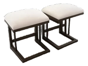 Contemporary Finn Barstools Attributed to Four Hands Set of 2