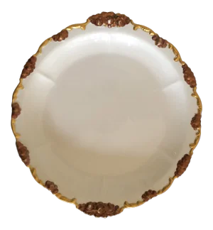 Antique j.p.l. Limoges France Scalloped Serving Platter