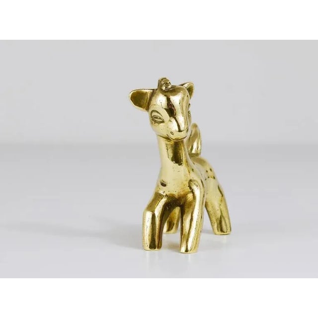 Mid-Century Brass Horse Figurine by Walter Bosse for Hertha Baller, Austria, 1950s For Sale - Image 3 of 9