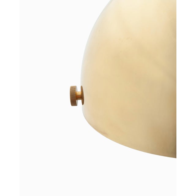 Golden Brass Lamp from Vereinigte Werkstätten München, 1960s For Sale - Image 6 of 11