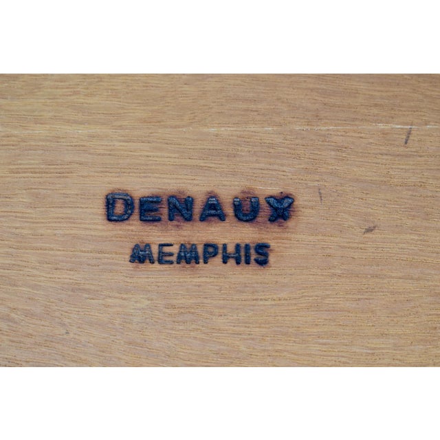 Vintage Baker - Millings Road Round Inlaid Burl & Fruitwood Mid Century Table For Sale - Image 12 of 12