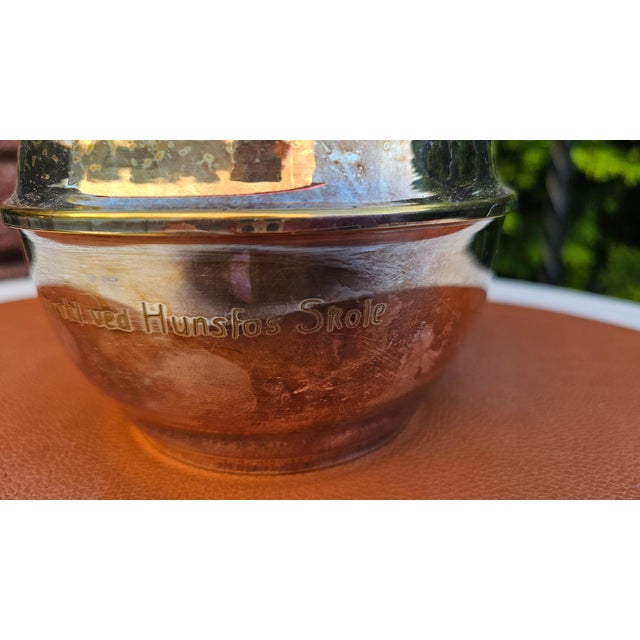 Vintage Silver-Plated Vase with Glass Insert, 1890s, Set of 2 For Sale - Image 5 of 11