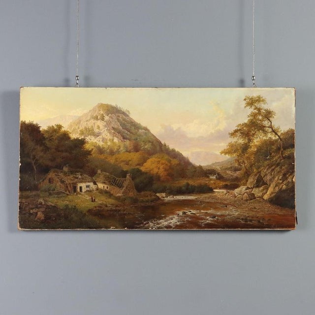 Dipinto Edward Henry Holder, Landscape Composition, Oil on Canvas For Sale - Image 13 of 13