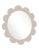 Contemporary Fleur Home Carnival Iris Oval Mirror in Elephant's Breath, 37x32 For Sale - Image 3 of 3