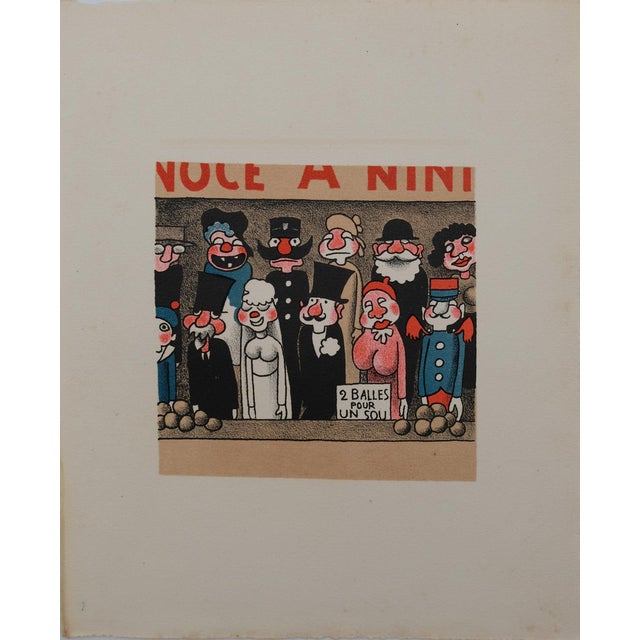 Lucien Boucher, Noce a Nini, Lithograph For Sale