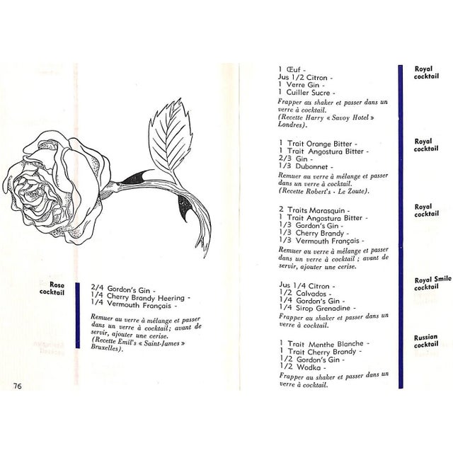 "Livre De Cocktails" 1949 Bauwens, Emile For Sale - Image 4 of 12