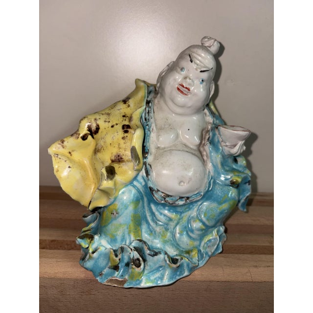 Vintage Buddha Figure, 1950 For Sale - Image 6 of 9