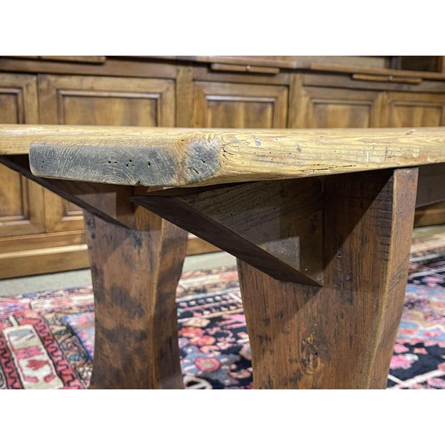 Fir Farmhouse Benches, Set of 2 For Sale - Image 6 of 10