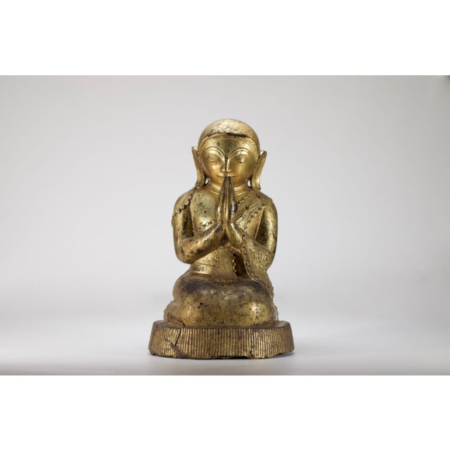 Burmese Artist, Worshipper, 18th Century, Papier Mache For Sale - Image 13 of 13