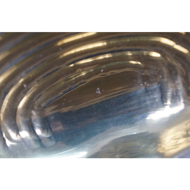 Mid 20th Century 2 Brass Nautical Beach Clam Sea Shell Keepsake Trinket Boxes Compotes 5" For Sale - Image 10 of 16