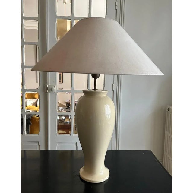 Faience Table Lamp from Luneville, 1980s For Sale - Image 3 of 9