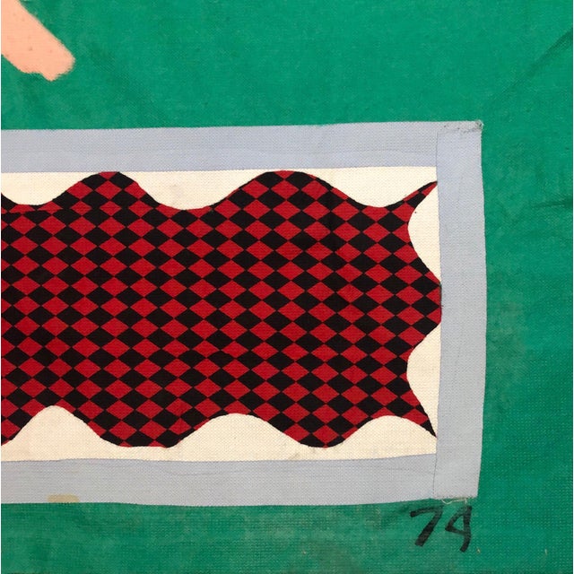 1970s Robert Freimark70's Large Colorful Abstract Expressionist Art Protis Tapestry Wool Wall Hanging, 1974 For Sale - Image 5 of 8