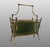 French Brass & Smokey Gray Glass Magazine Rack Attr. To Maison Bagues / Jansen, France For Sale In Tampa - Image 6 of 9